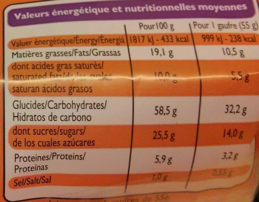 Leader Price 5 Gaufres Liégeoises packshot