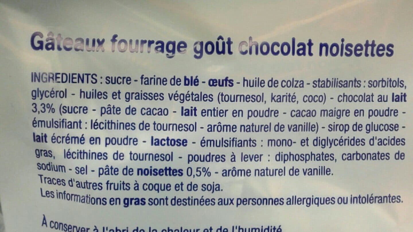 Le Prix Gagnant ! Mini Fourrés Cacao Noisette packshot