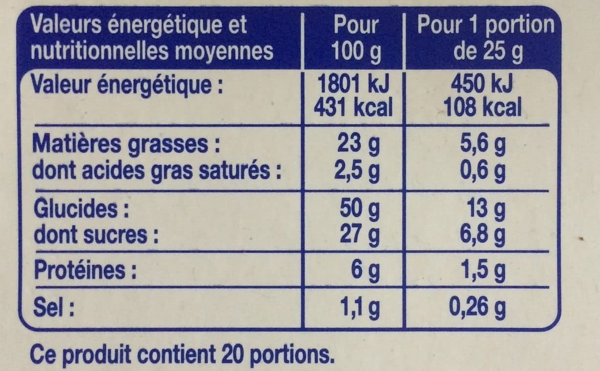 Leader Price Barre Marbrée packshot