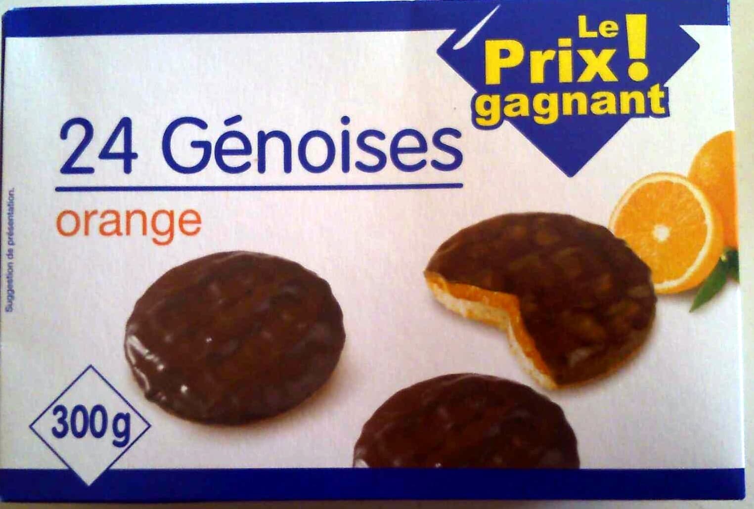 Le prix gagnant Génoises packshot