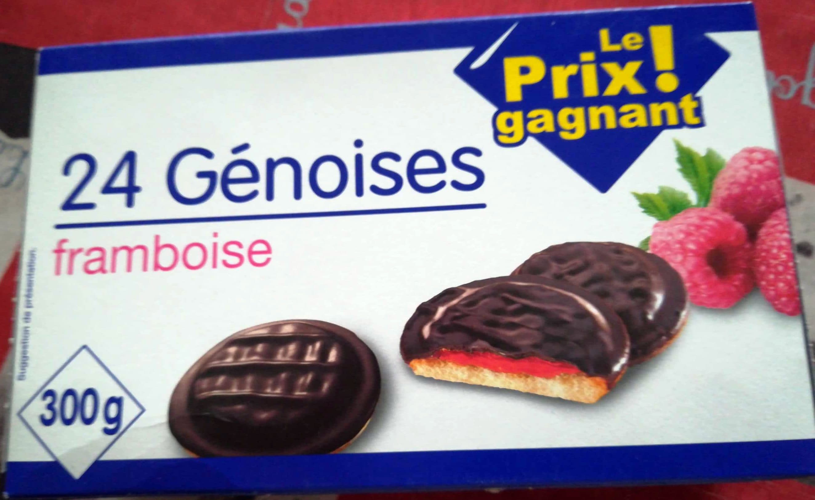 Leader Price Génoises framboise packshot