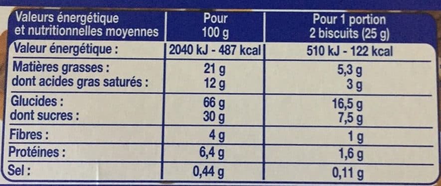Le Prix Gagnant ! Biscuits Chocolat Noir packshot