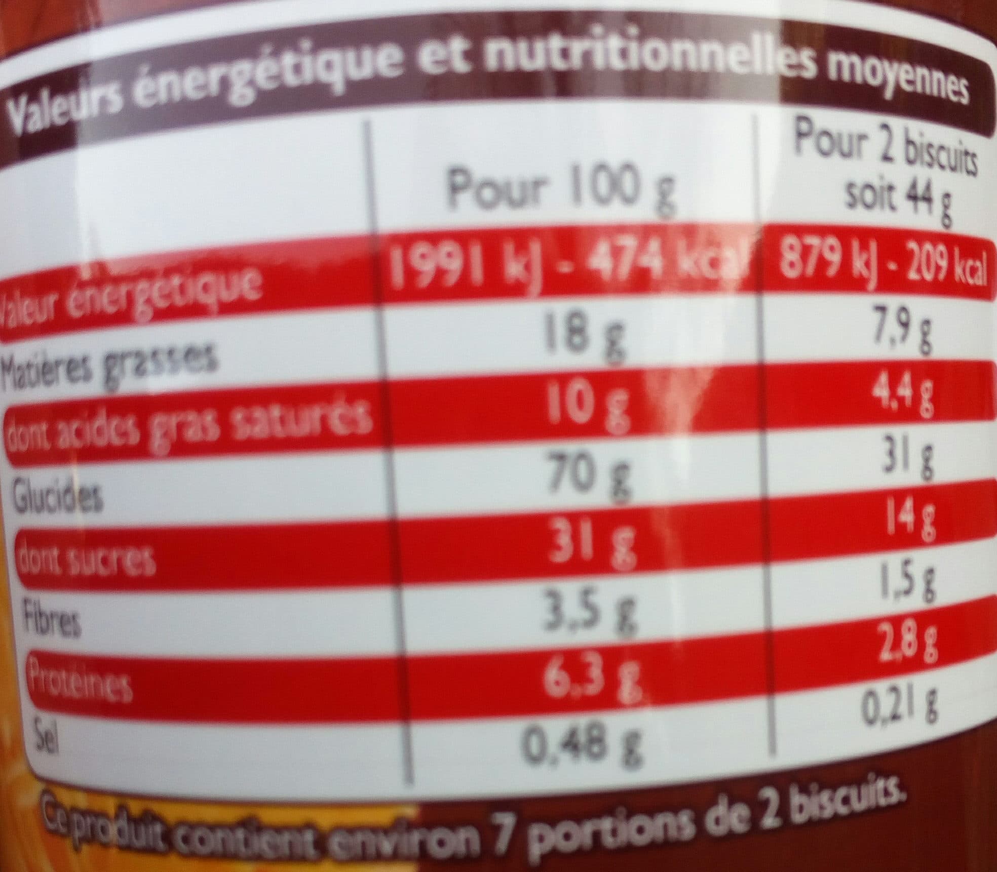 Leader Price Royal Biscuit Goût Chocolat packshot