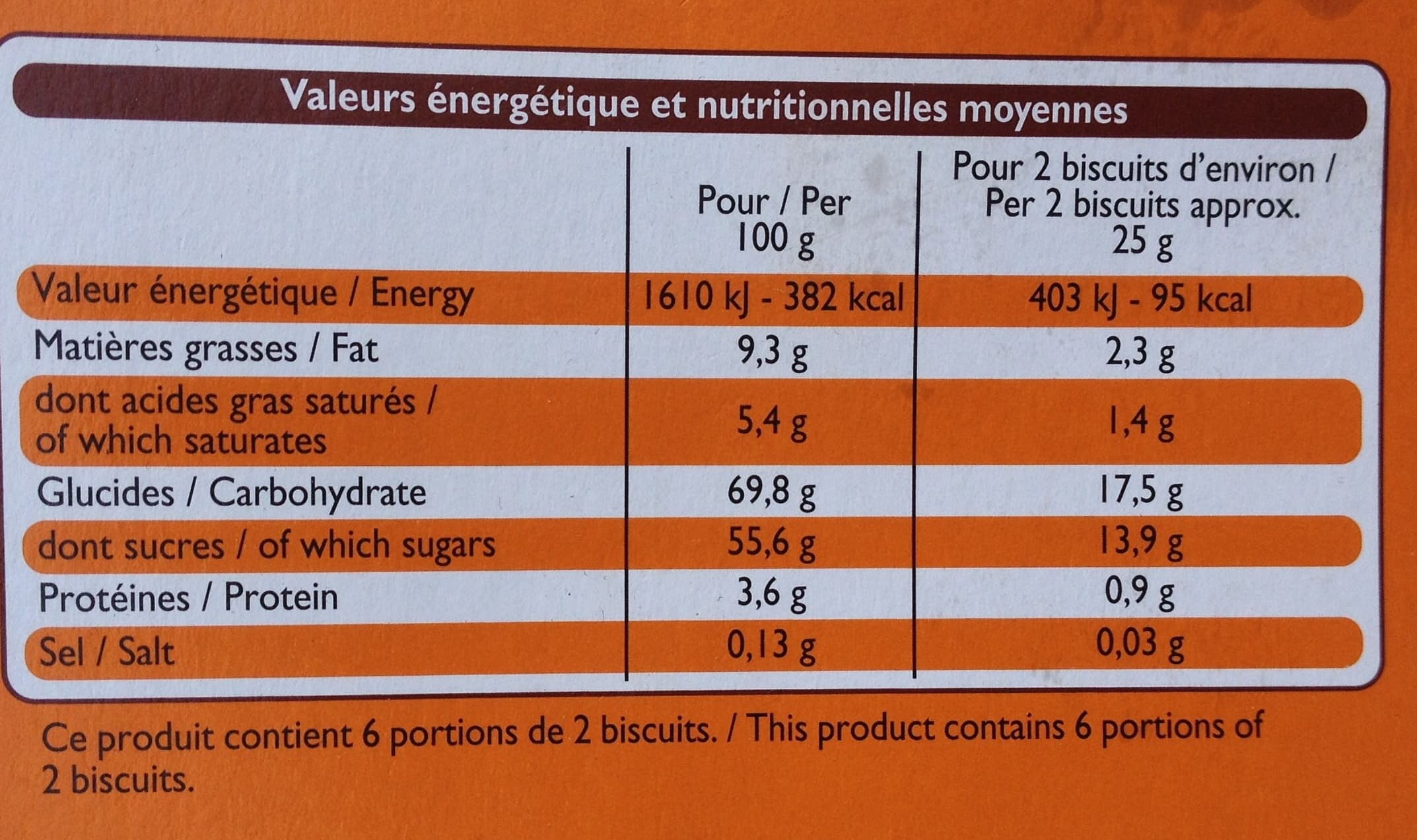 Leader Price Biscuits fourrés orange packshot
