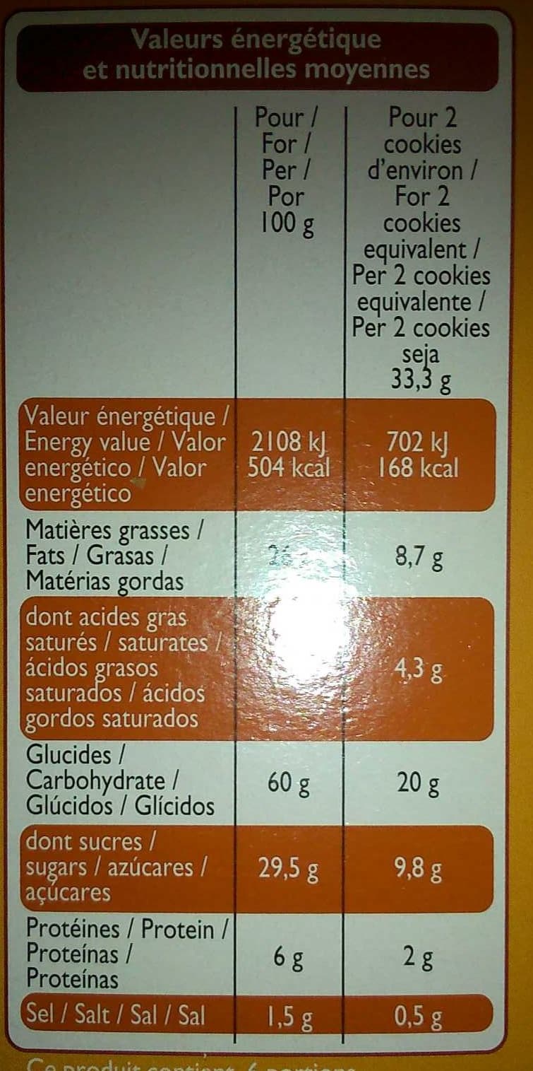 Leader Price Cookies Nougatine packshot