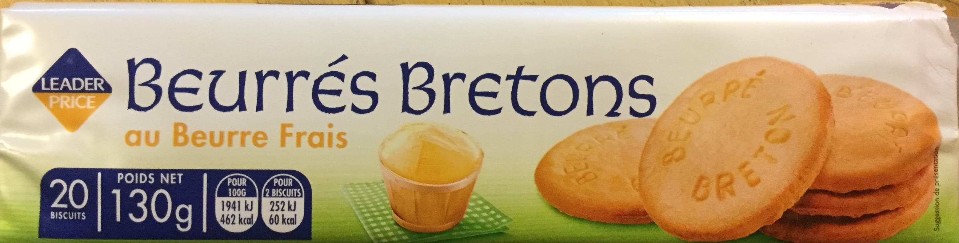 Leader Price Beurrés Bretons packshot