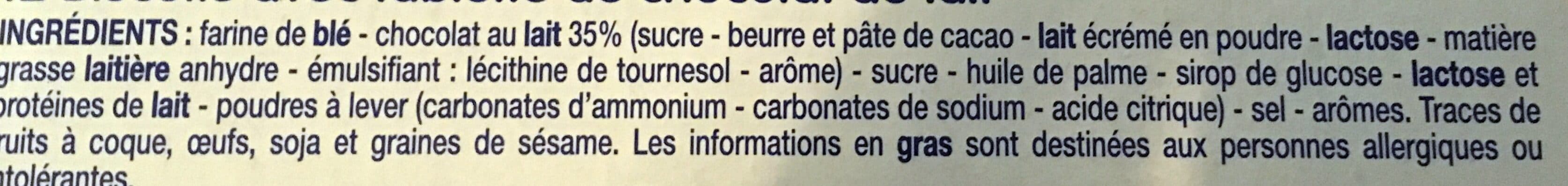 Le Prix Gagnant ! 12 Biscuits Chocolat au Lait packshot