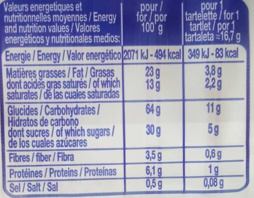 Leader Price 12 Tartelettes Goût Chocolat Noisettes packshot