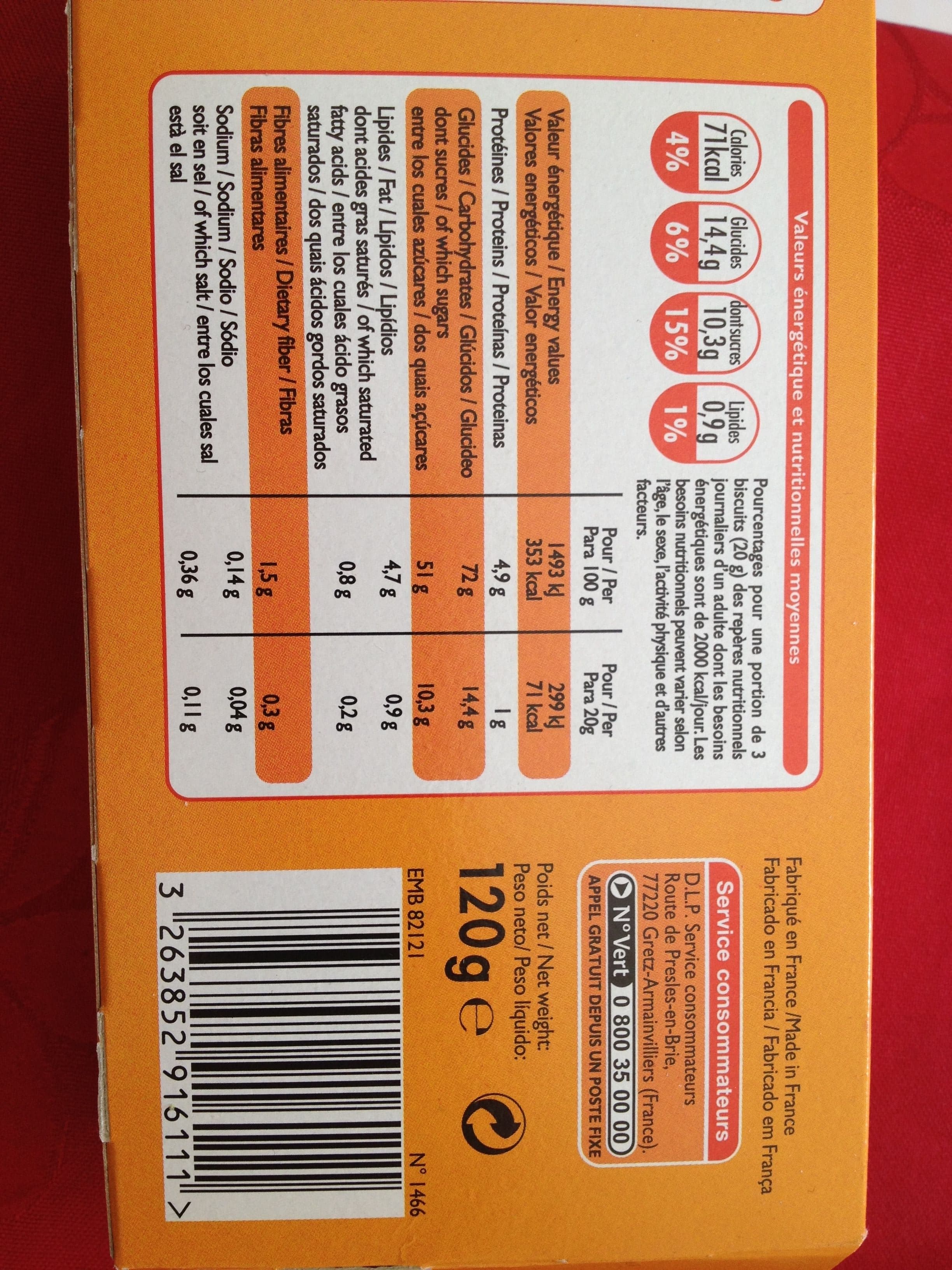 Leader Price Barquettes abricot packshot