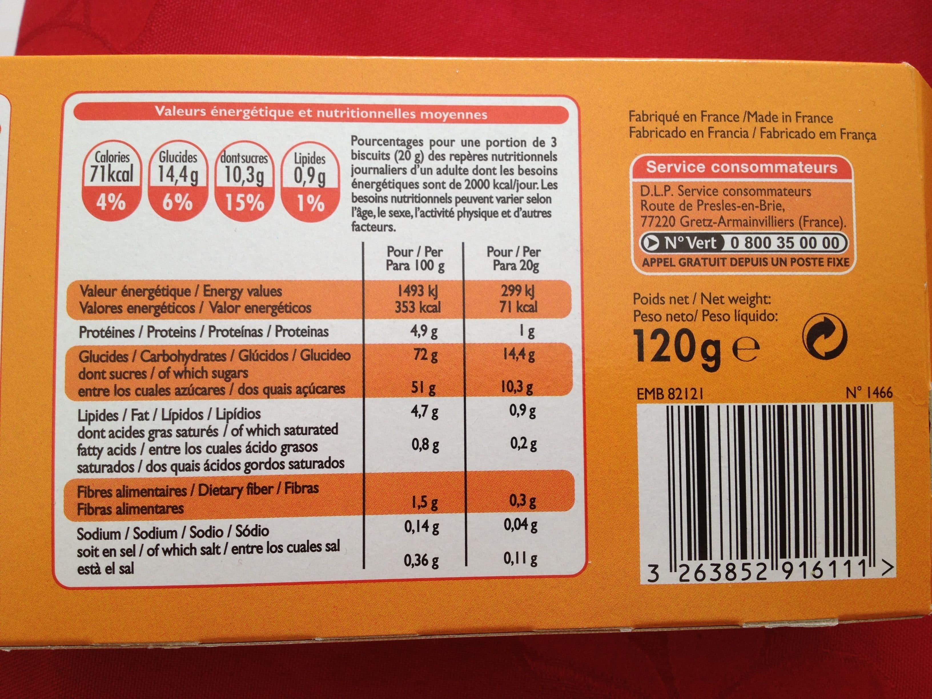 Leader Price Barquettes abricot packshot