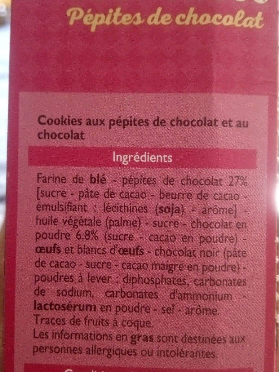 Leader Price Cookies Tout Choco - Pépites de chocolat packshot