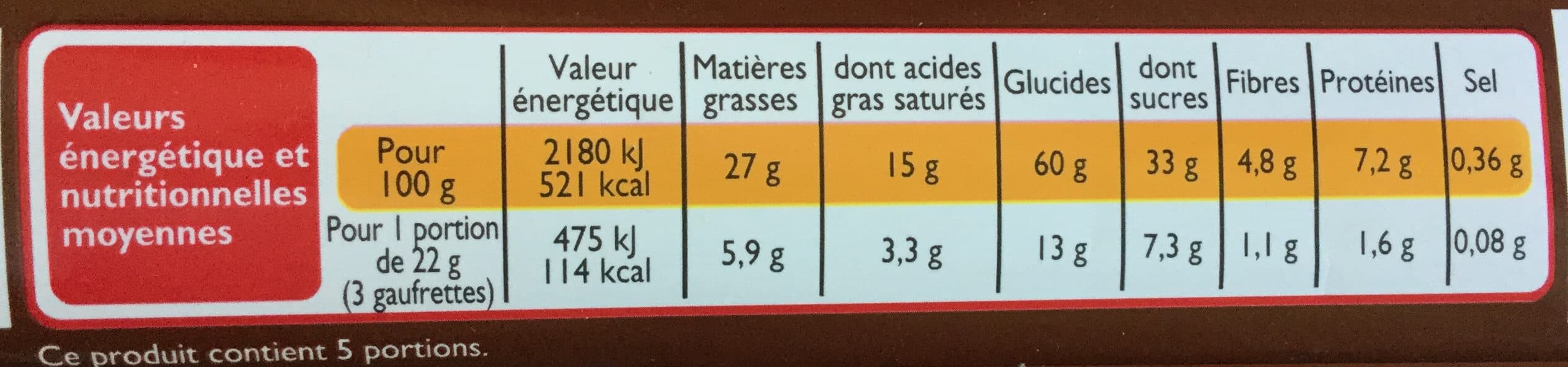 Leader Price Gaufrettes chocolat packshot