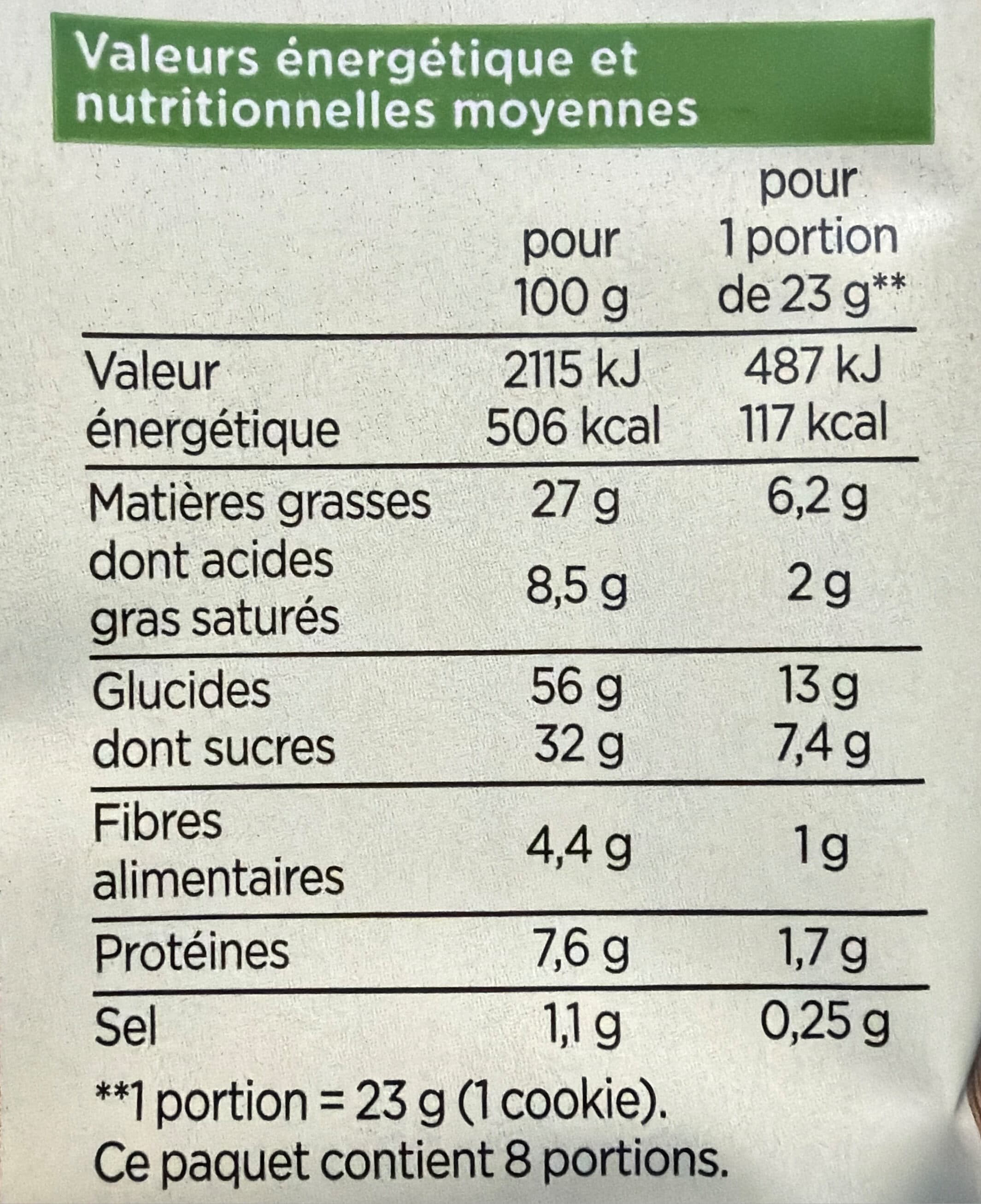 Distribution Franprix Cookies pépites de chocolat et amandes caramélisées packshot