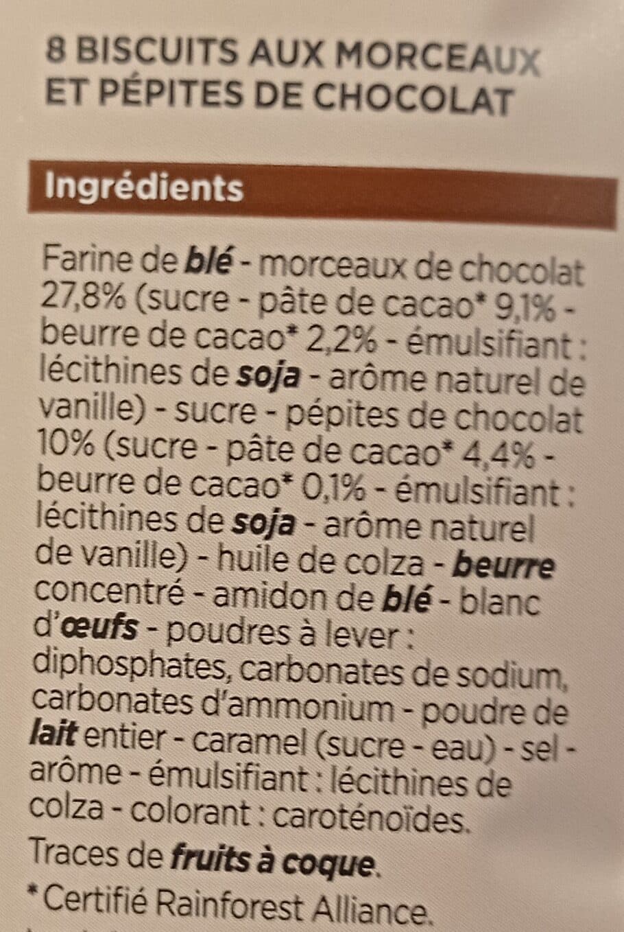 Distribution Franprix Cookies pépites de chocolat packshot