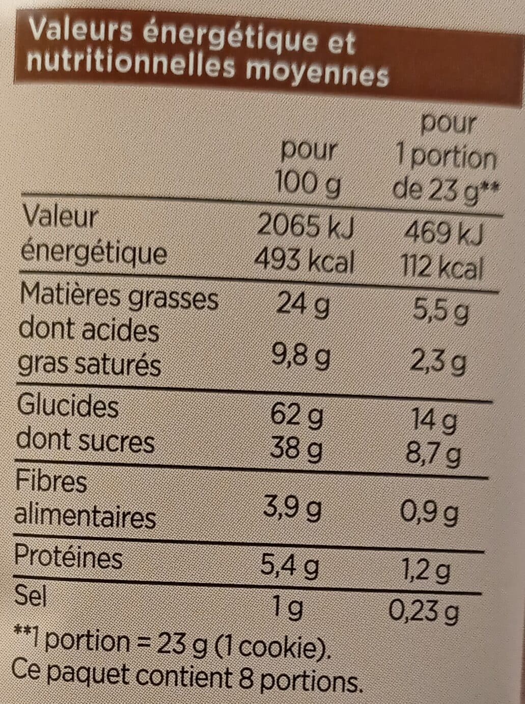 Distribution Franprix Cookies pépites de chocolat packshot