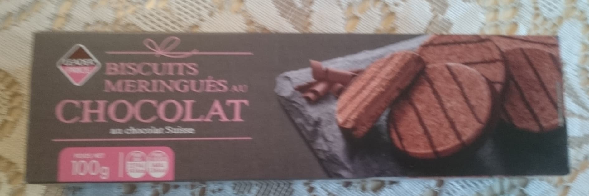 Leader Price Biscuits meringués au chocolat packshot