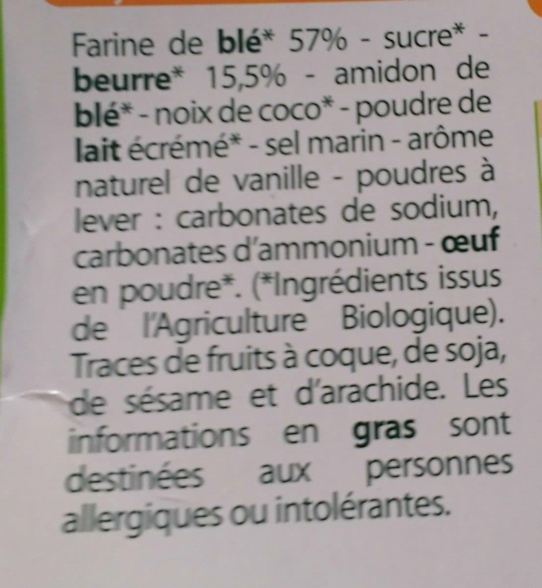 Leader Price Petit-beurre Bio packshot