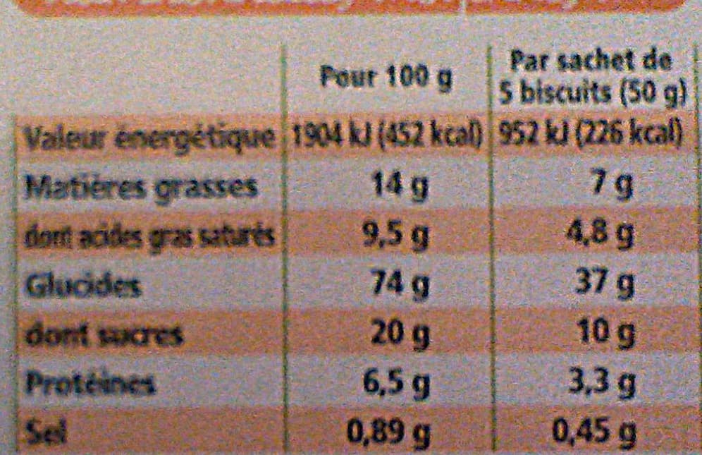Leader Price Petit-beurre Bio packshot