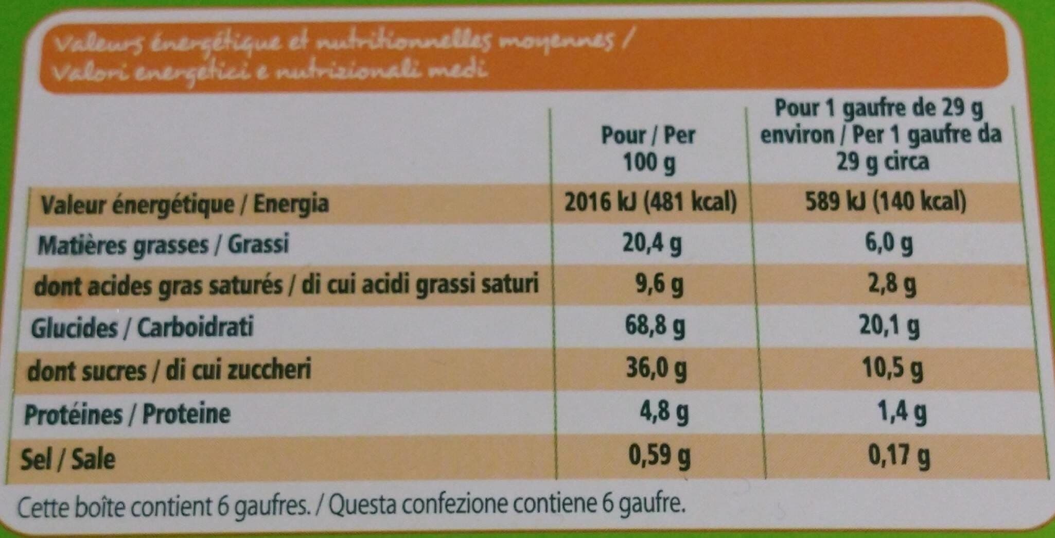 Franprix Gaufres au miel packshot