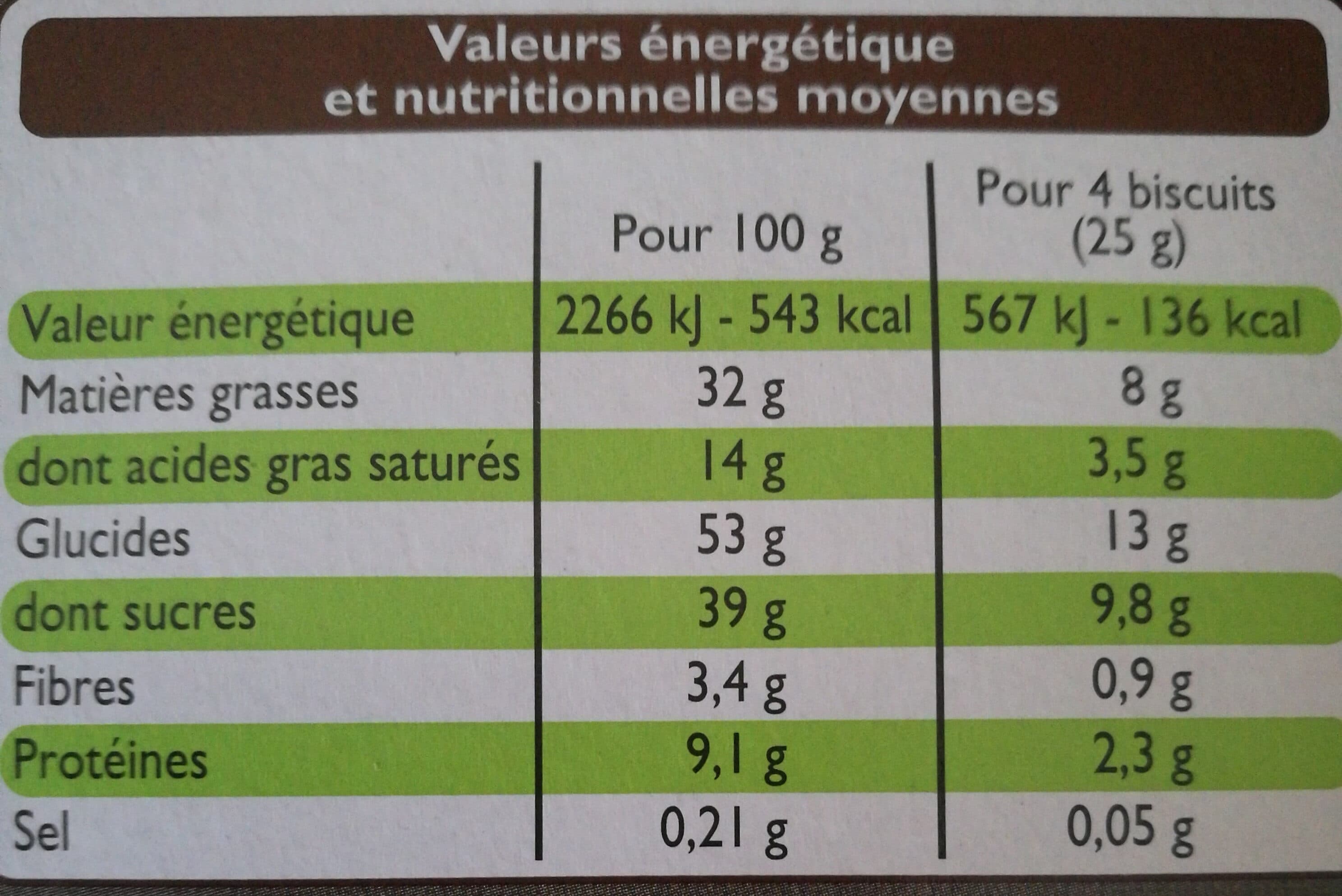 Leader Price Florentins aux amandes packshot