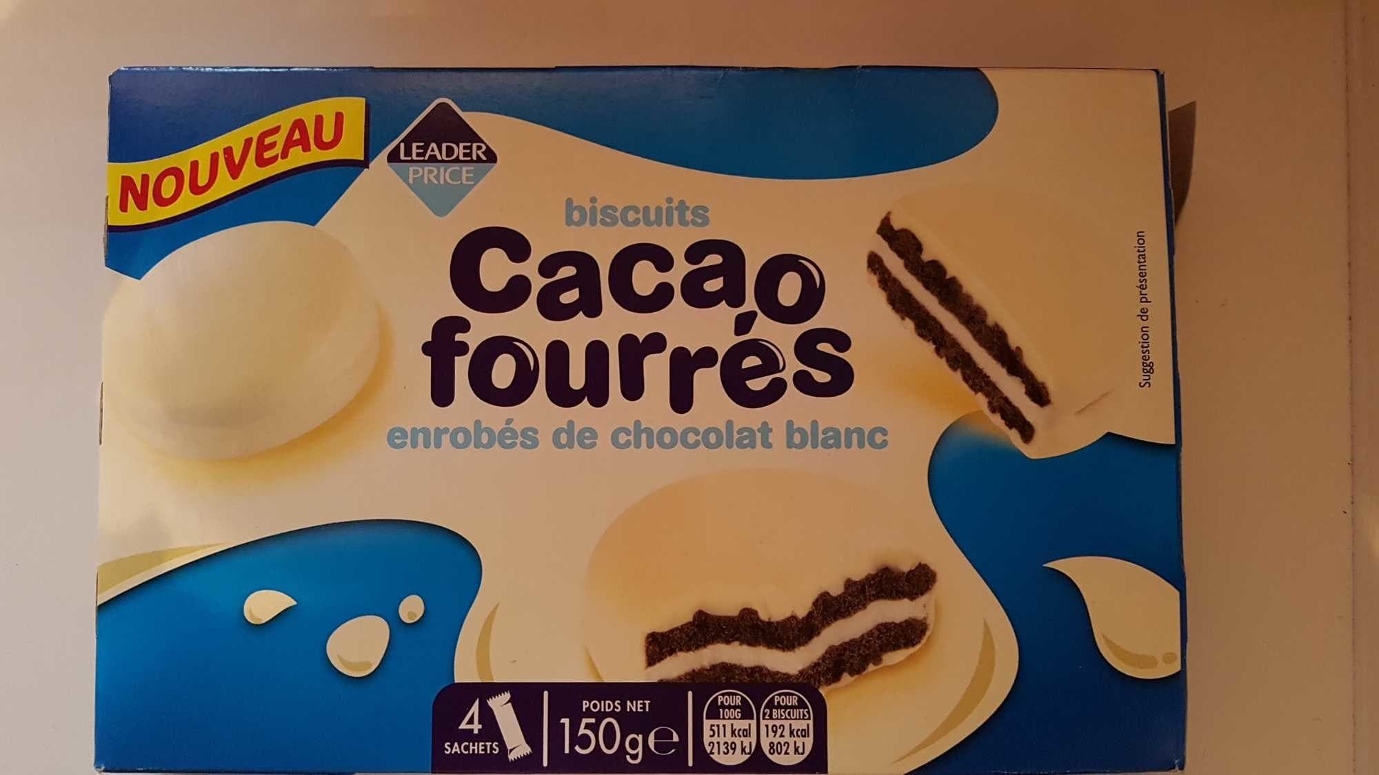 Leader Price Cacao fourrés packshot