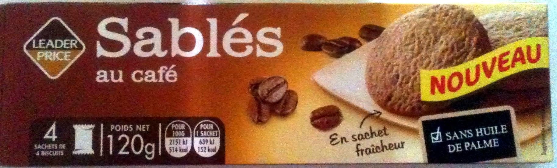 Leader Price Sablés au café packshot
