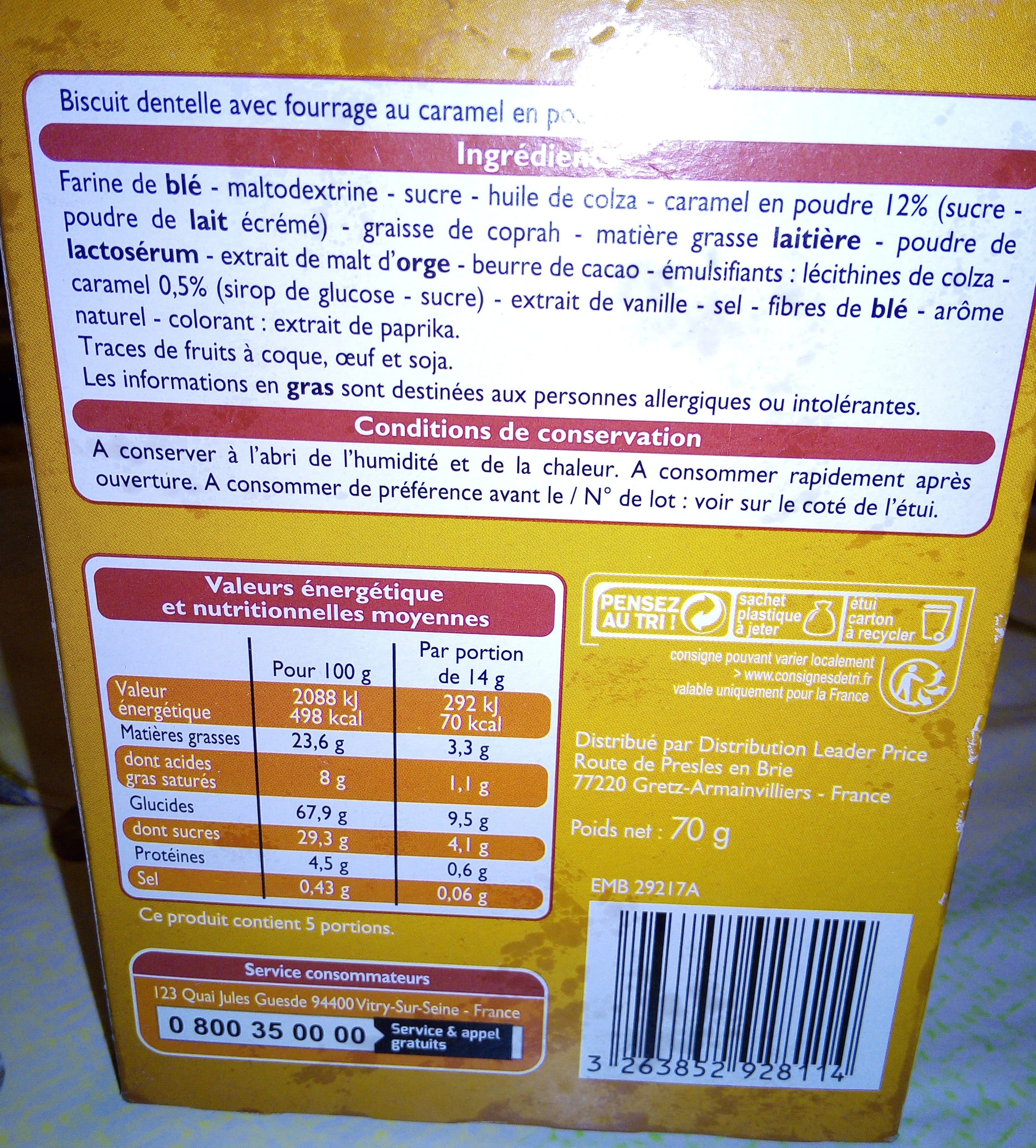 Leader Price Crêpe dentelle packshot