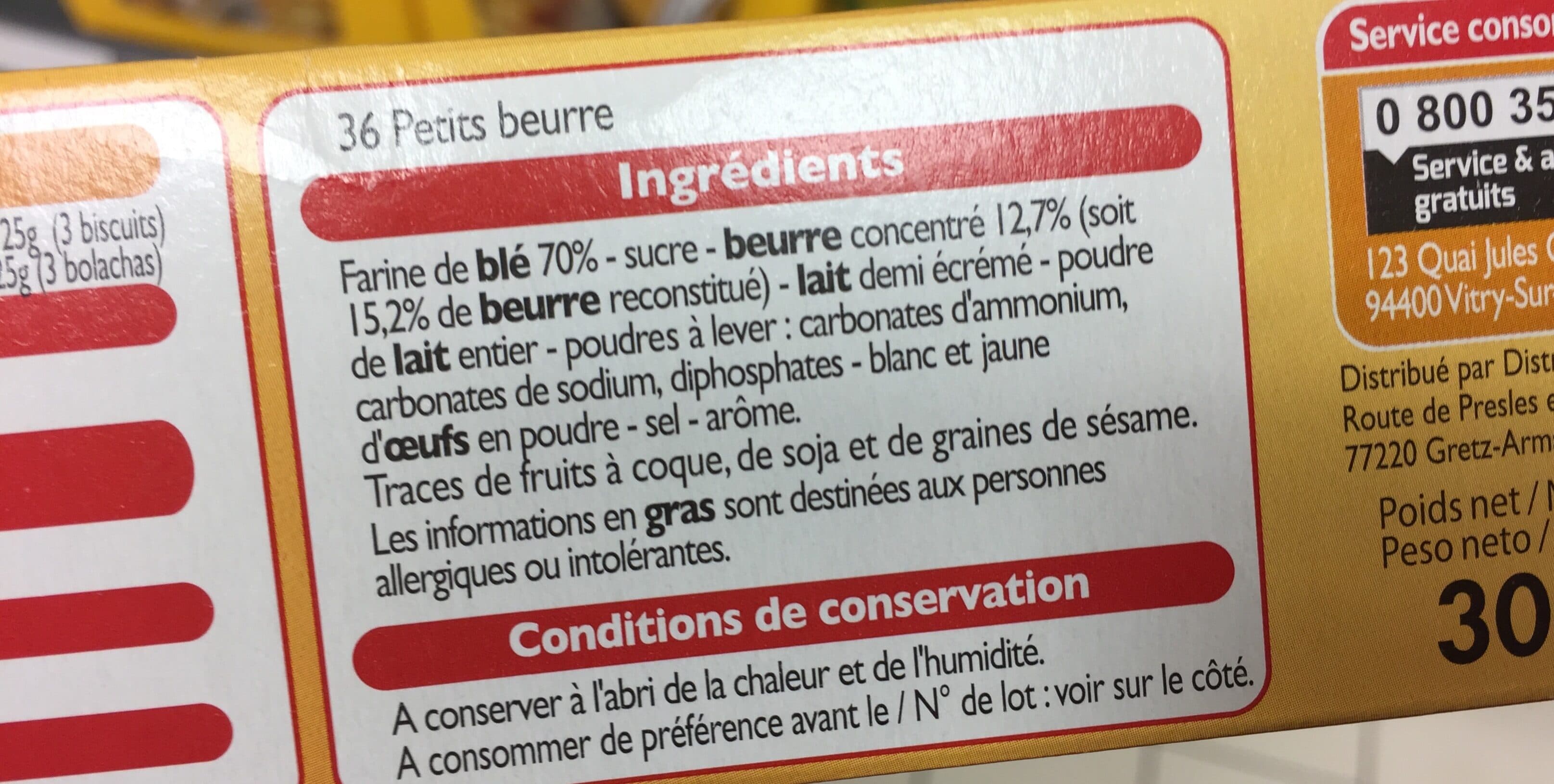 Leader Price Petit beurre packshot