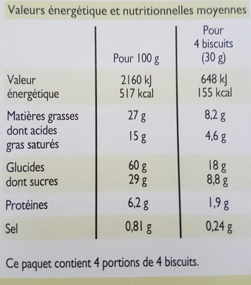 Leader Price Sablés amande poire automatisés packshot