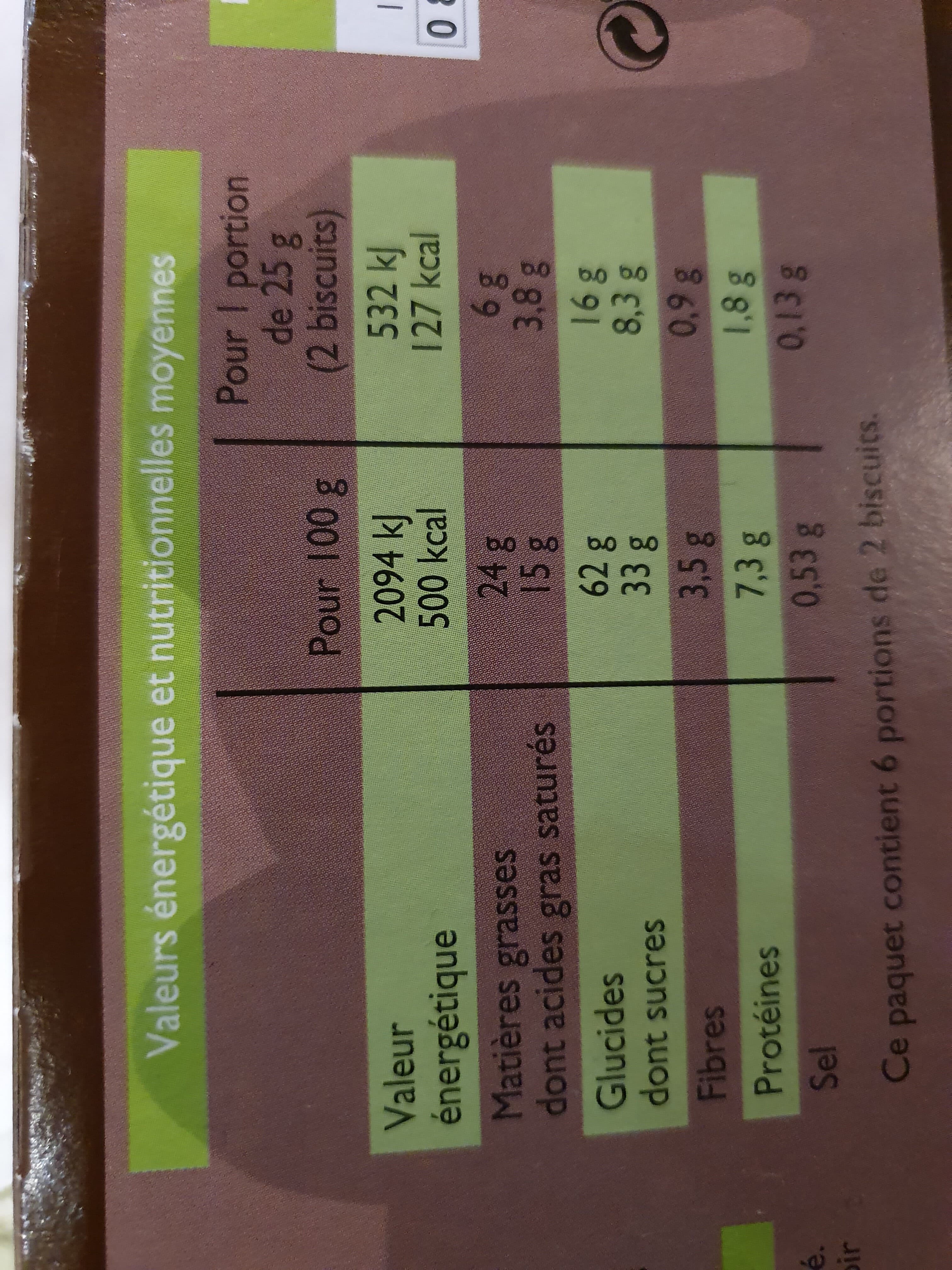 Leader Price Petit Beurre chocolat noir packshot