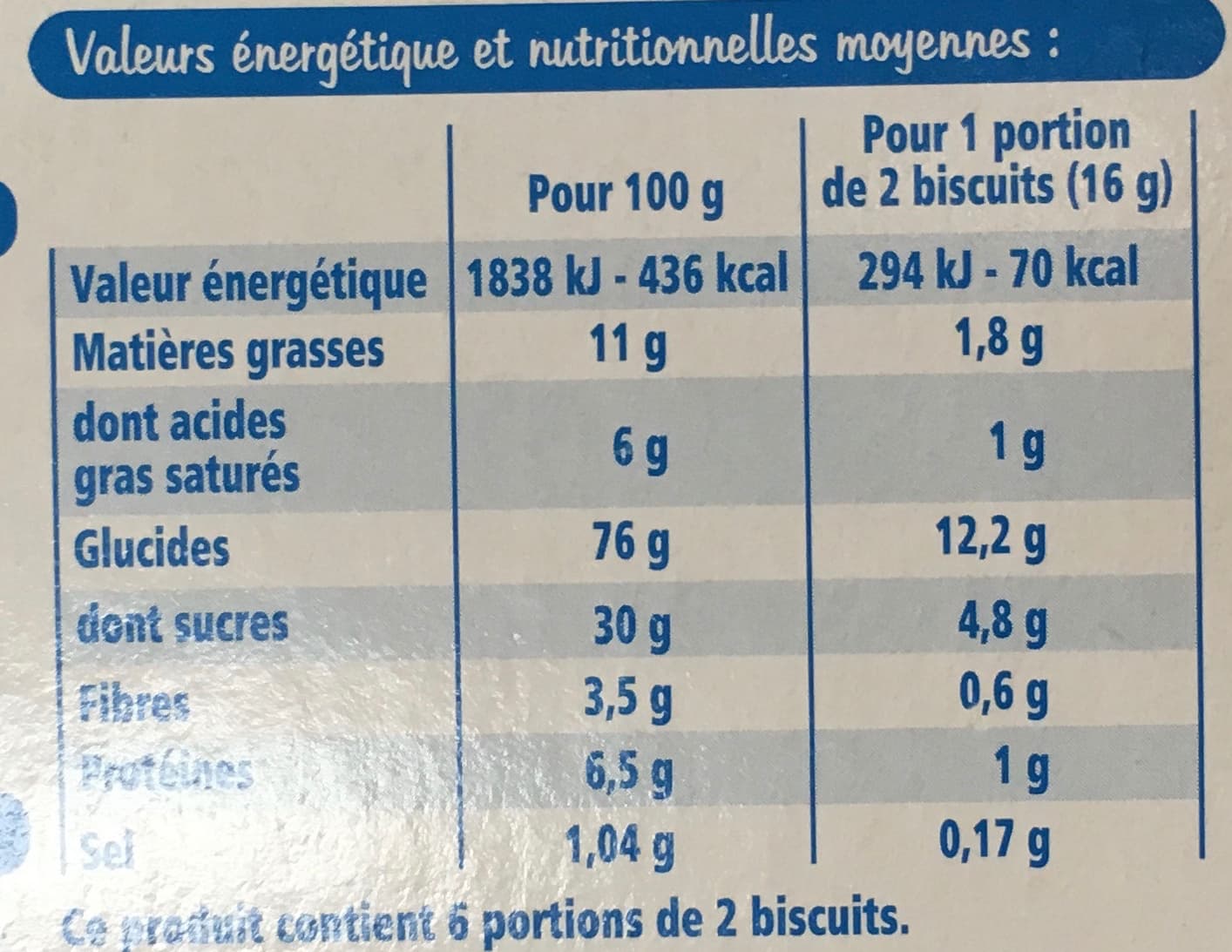 DLP (Distribution Leader Price) Biscuits Croquants goût Chocolat packshot