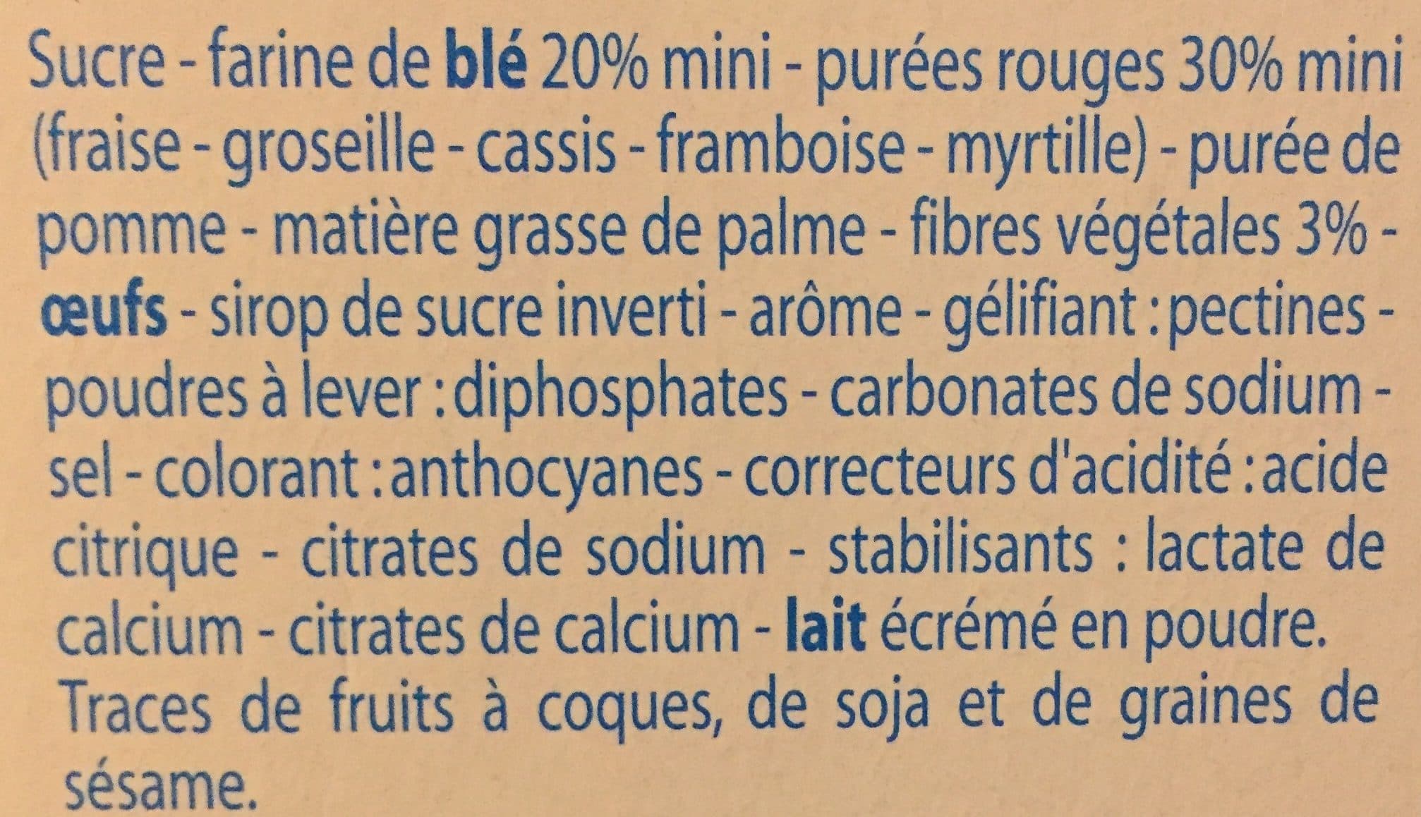 Leader Price Fine Ligne Gourmandises Fruits Rouges packshot