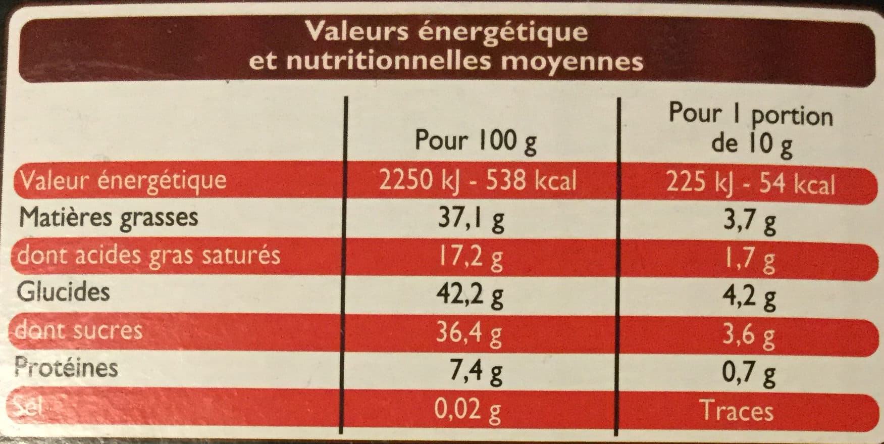 Leader Price Chocolat noir - amandes, noisettes et cranberries packshot
