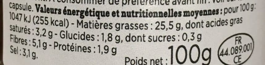 Franprix tapenade d olives noires packshot