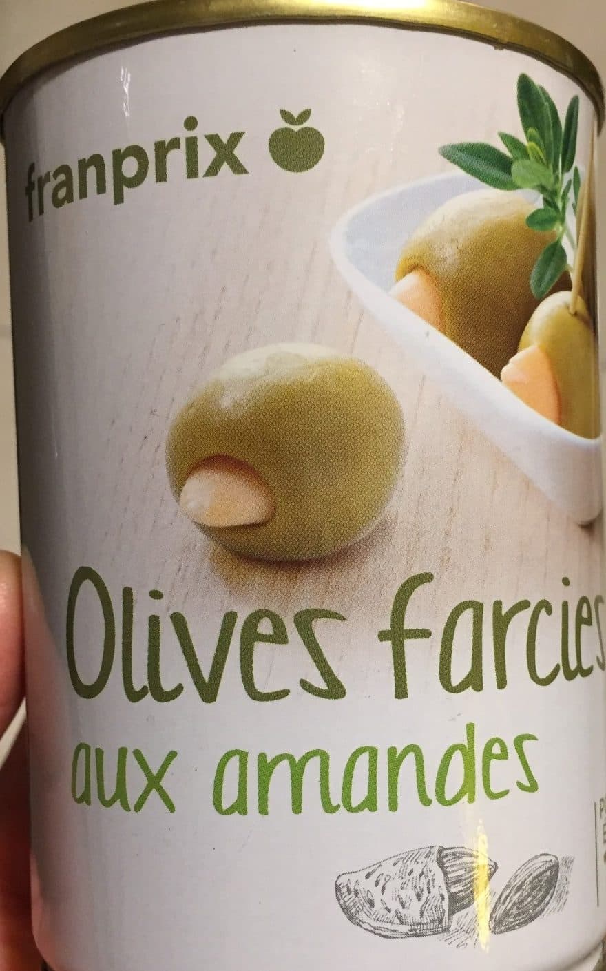 Franprix Olives farcies aux amandes packshot