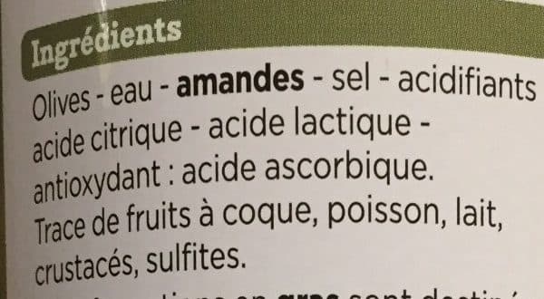 Franprix Olives farcies aux amandes packshot