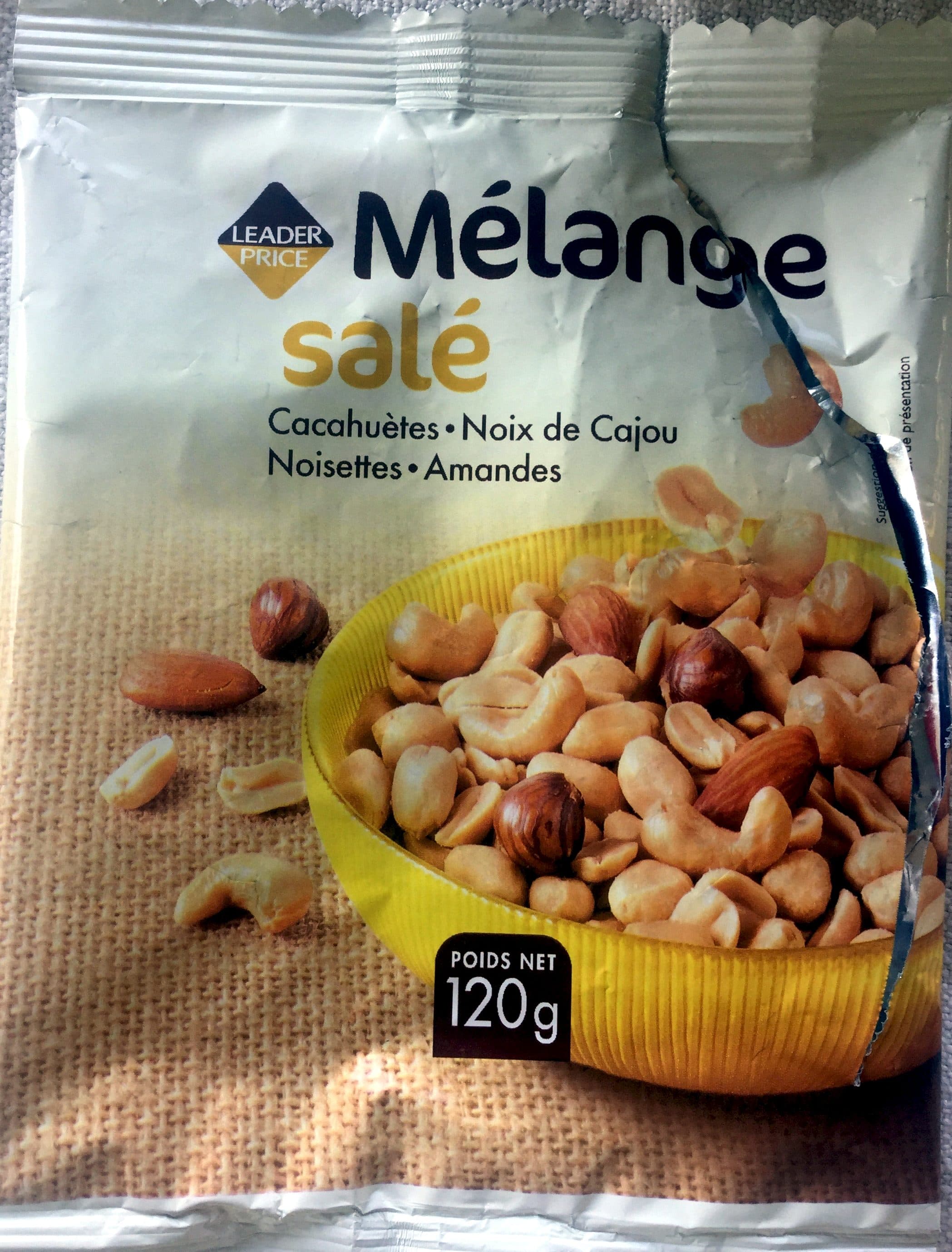 Leader Price Mélange salé packshot