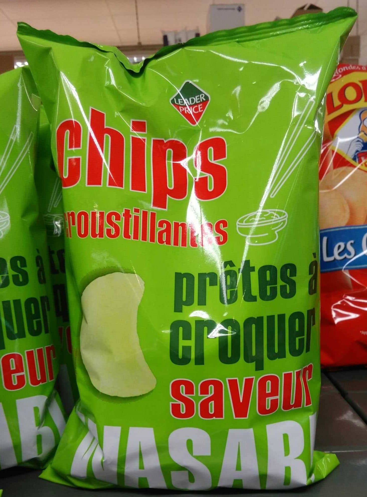 Leader Price Chips croustillantes saveur Wasabi packshot