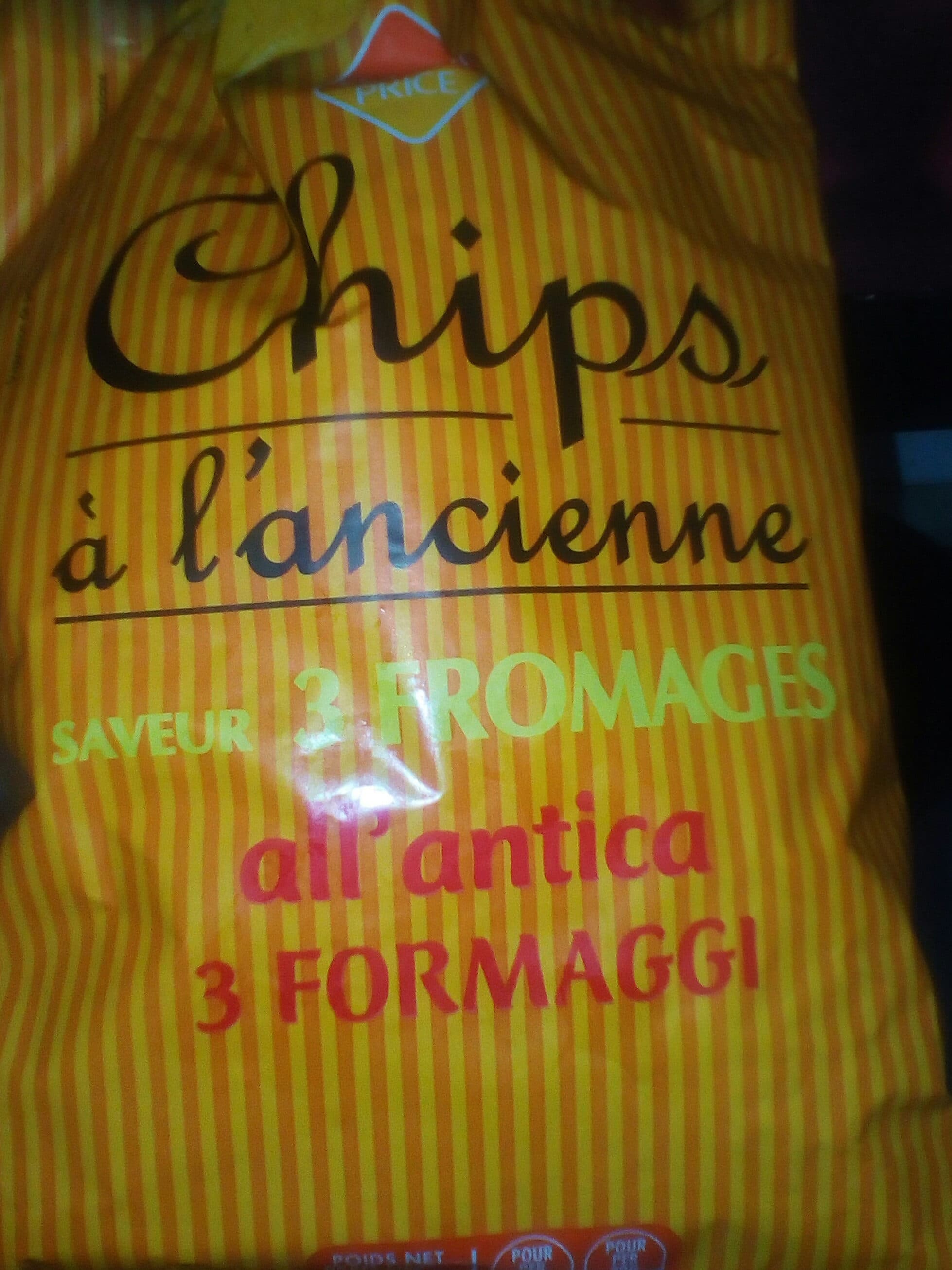 Leader Price Chips à l'ancienne au fromage packshot