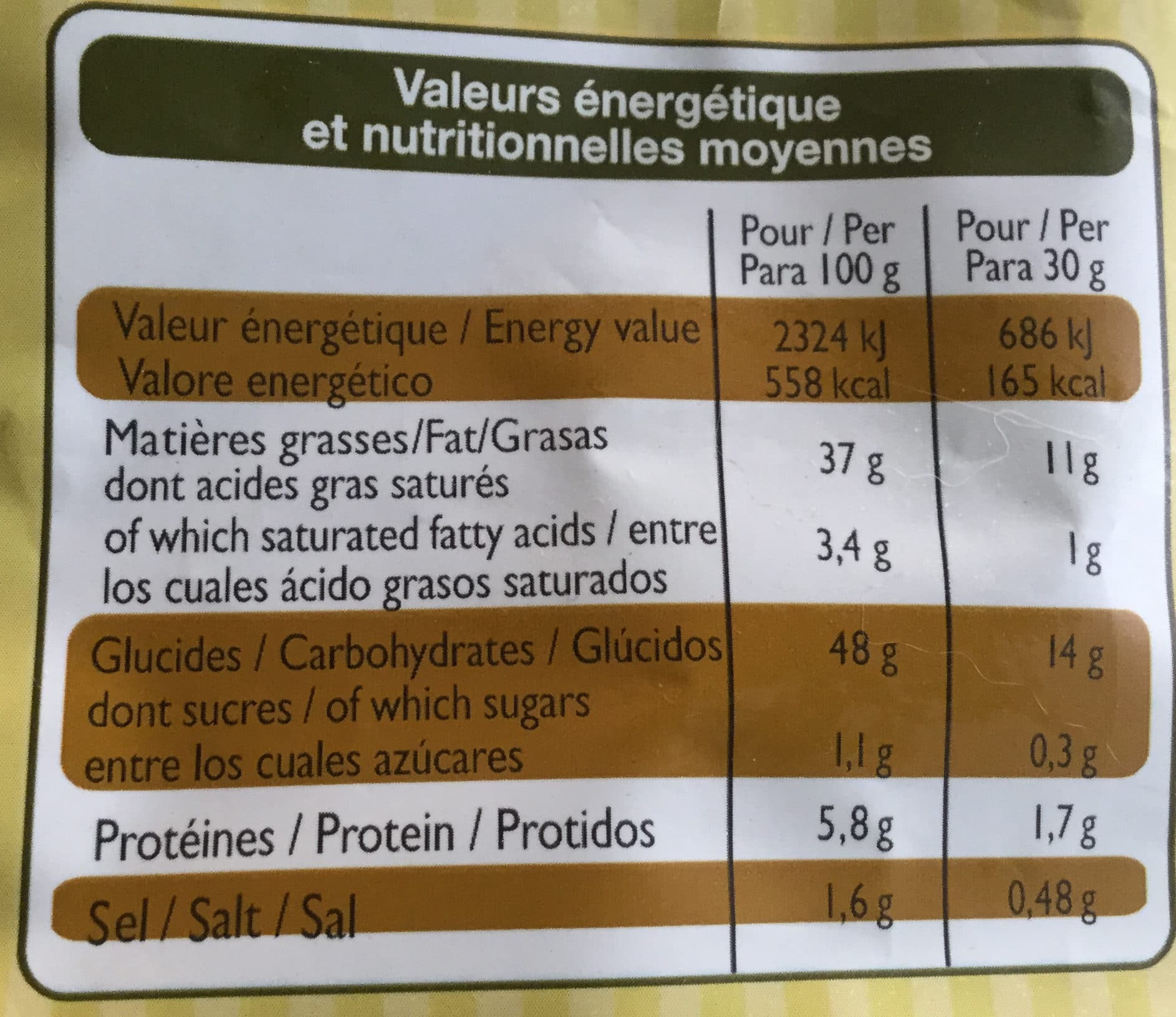 Leader Price Chips à l'ancienne saveur moutarde extra fines packshot