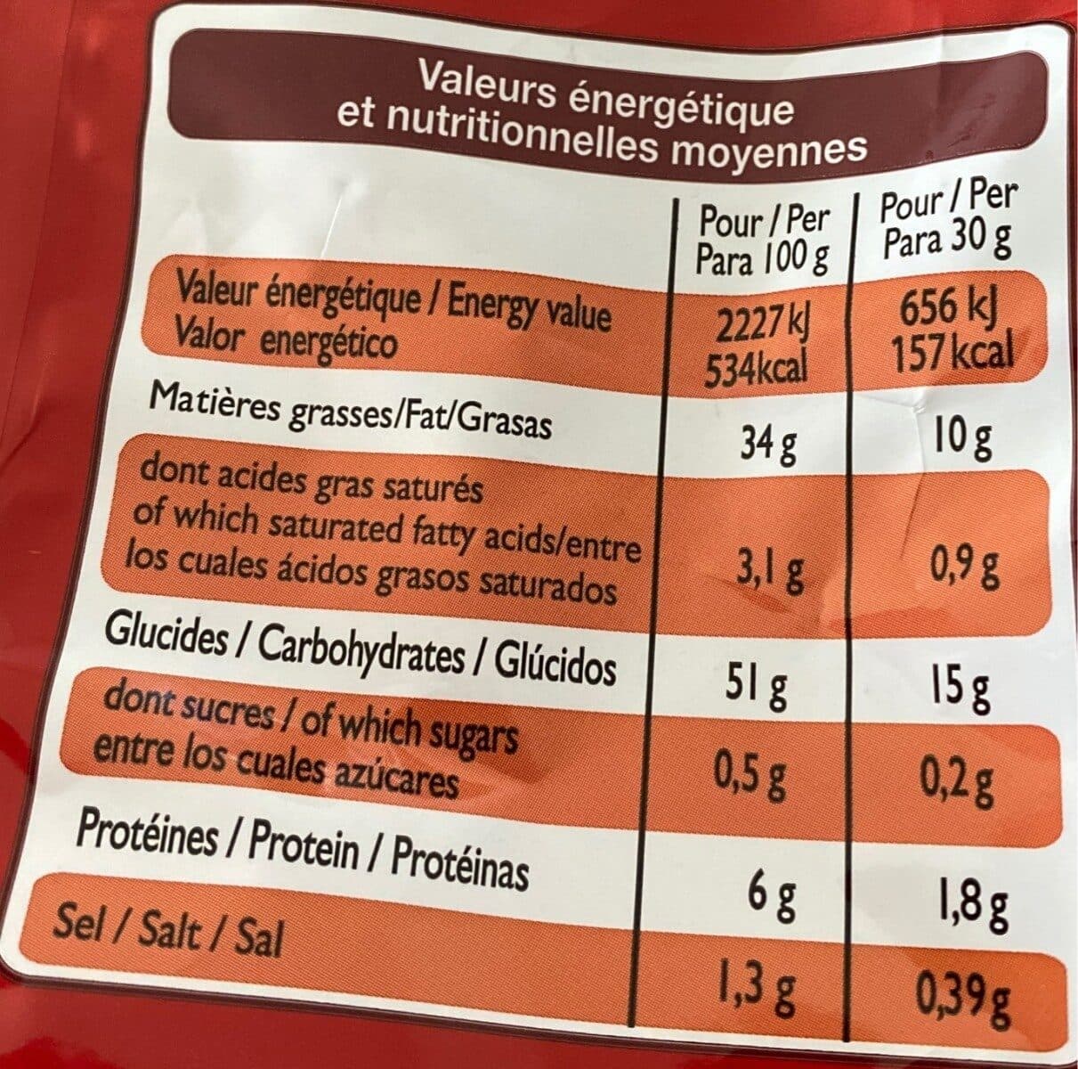 Leader Price Chips nature blondes et croustillantes packshot