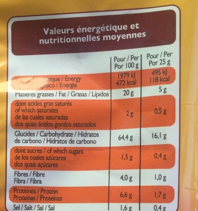 Leader Price Tortilla chips goût fromage packshot