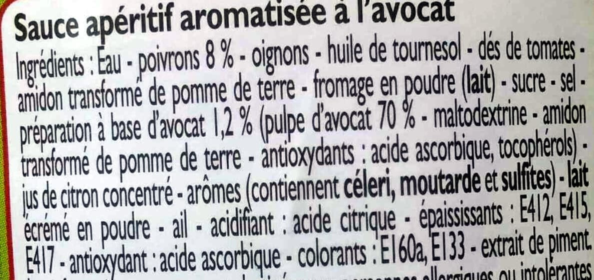 Leader Price Sauce Guacamole Avocat & Poivron packshot