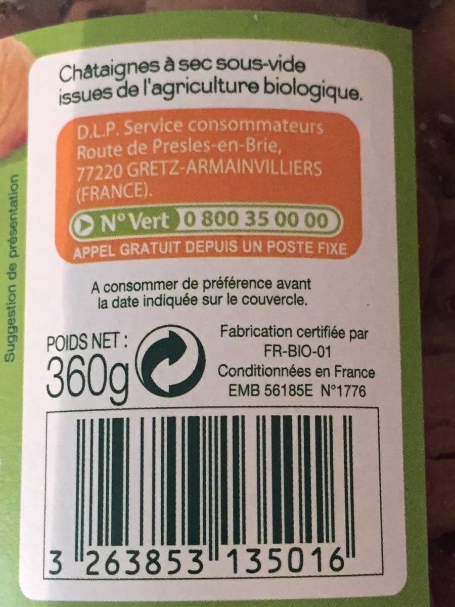 Open Food Facts Chataignes Bio packshot