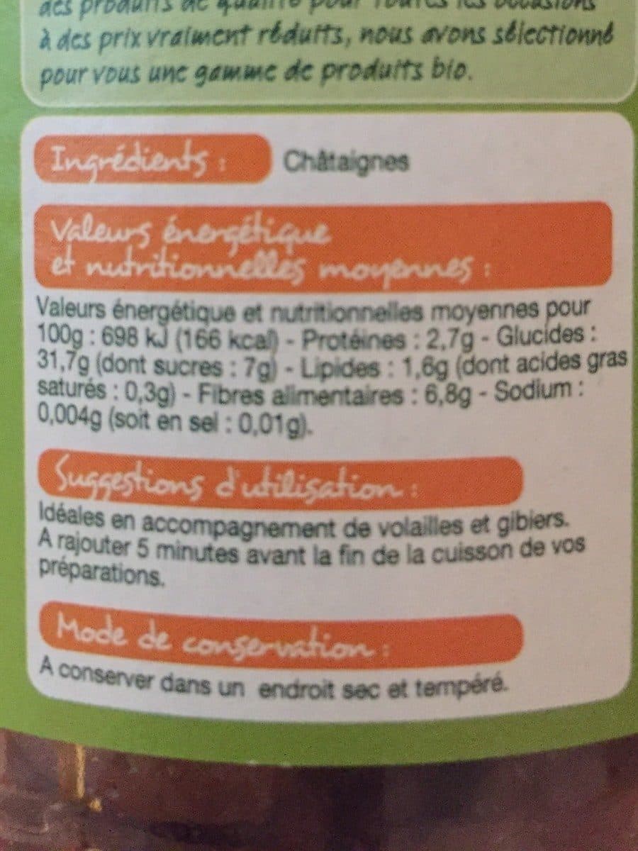 Open Food Facts Chataignes Bio packshot