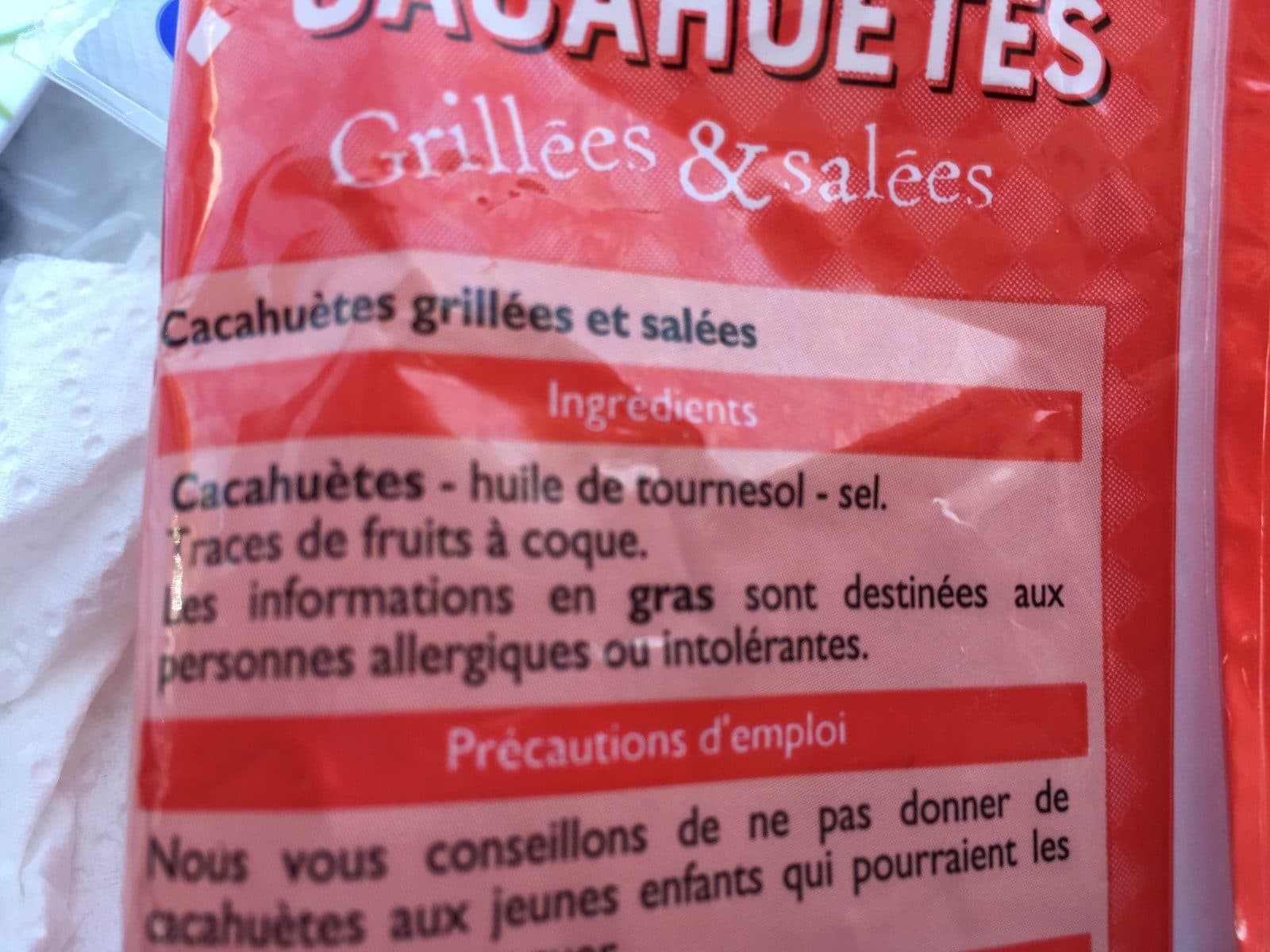 Leader Price Cacahuètes Grillées & Salées packshot