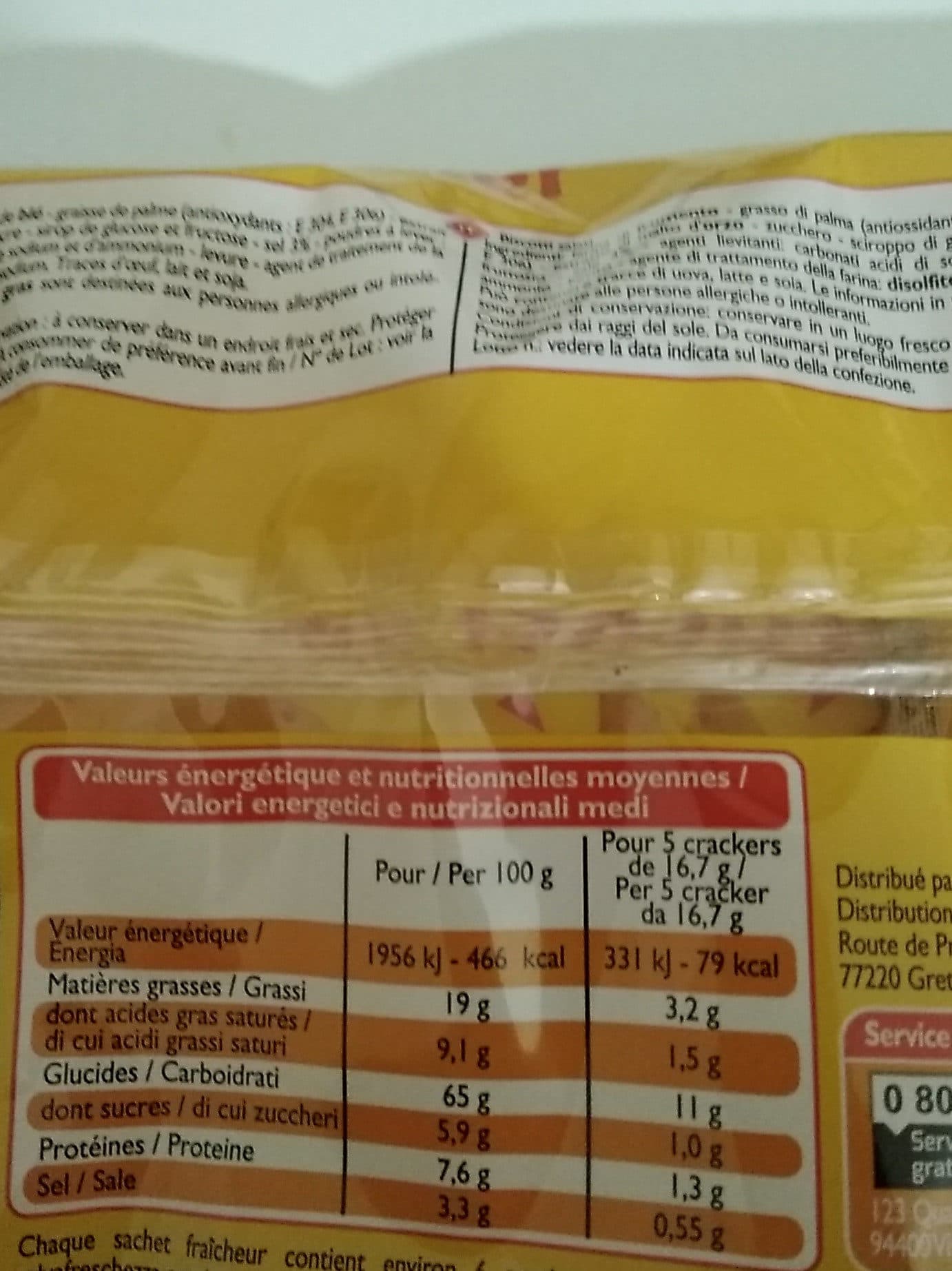 Leader Price Crackers salés 300 g packshot