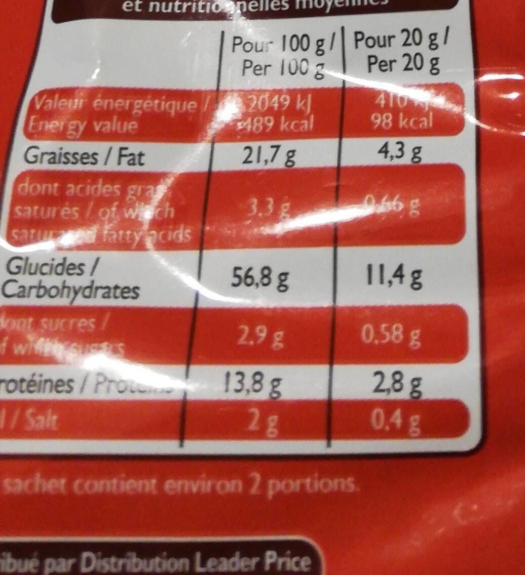 Leader Price Curves cacahuètes packshot