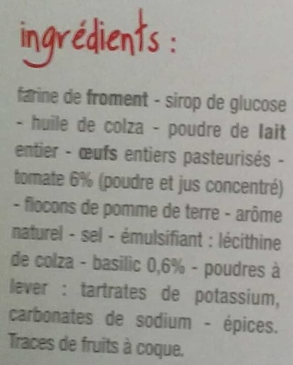 Franprix Gaufrettes apéritives tomate et basilic packshot