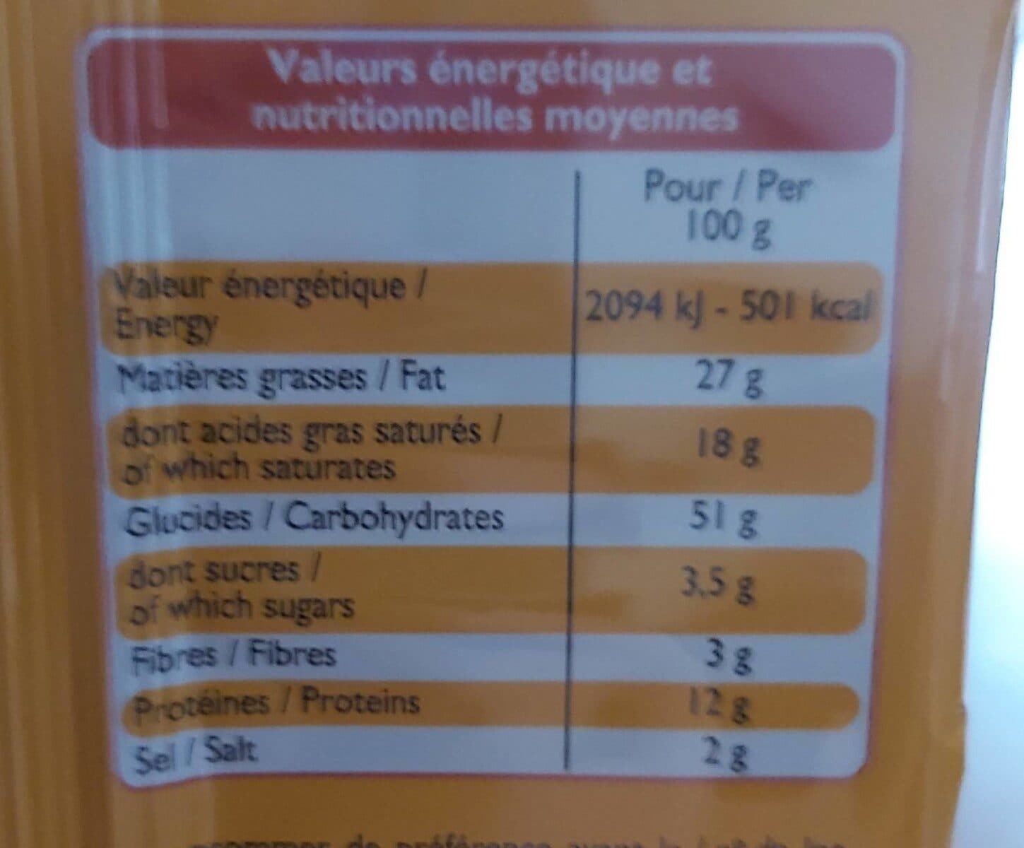 Leader Price Flûtes au fromage pur beurre packshot